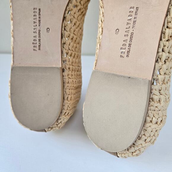 Freda Salvador NEW Jessie Raffia Ballet Flats $395 Preppy Shoes Women Size 9 NWT - Picture 14 of 15